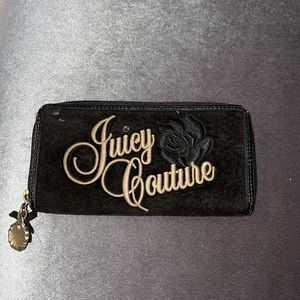 Juicy couture velour wallet with matching bag for an additional cost.